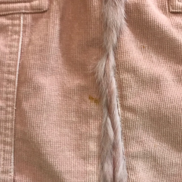 Arden B pink fur jean jacket L - Picture 7 of 8